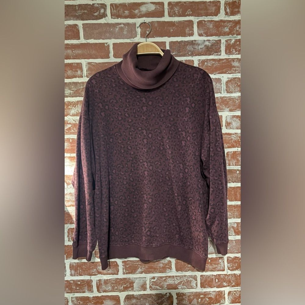 American Eagle Outfitters Maroon Turtleneck Sweater